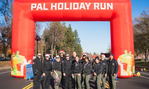 Group of RCPD members posing at race start