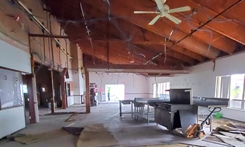 Image of the outside at an angle of the Youth Center