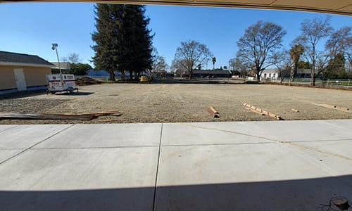 Image of Exterior construction of the Youth Center