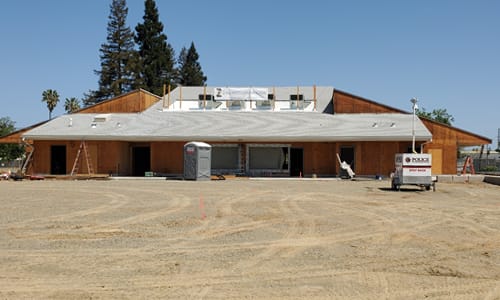 Image of the outside of the Center. Almost done!