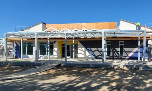 Image of the outside of the Center. Almost done!